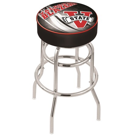 Holland Bar Stool Co 30" Valdosta State Cushion Seat, 2-Ring Chrome Swivel Bar Stool L7C130ValdSt-D2